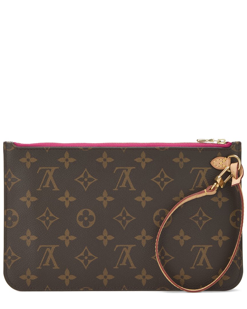 Louis Vuitton Louis Vuitton Pink Monogram Coated Canvas Neverfull Pouch Mm (Authentic Pre-