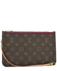 Louis Vuitton Louis Vuitton Pink Monogram Coated Canvas Neverfull Pouch Mm (Authentic Pre-