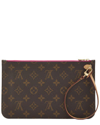 Louis Vuitton Louis Vuitton Pink Monogram Coated Canvas Neverfull Pouch Mm (Authentic Pre-