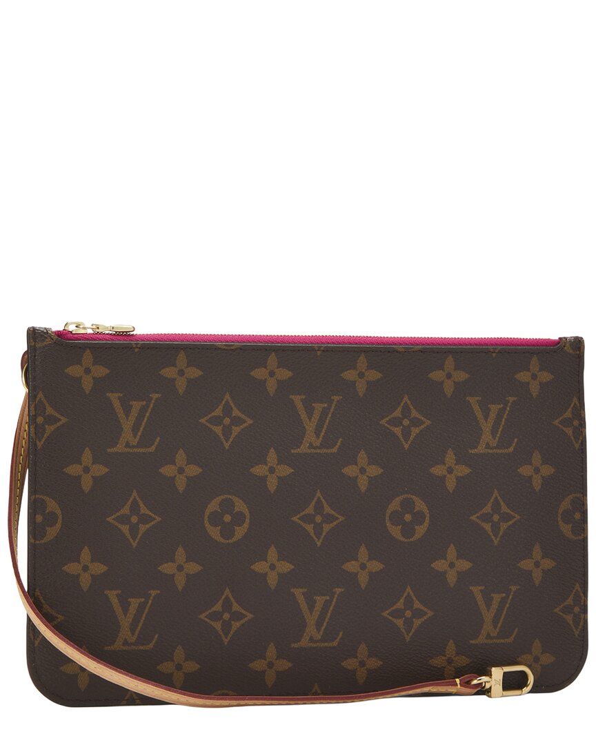 Louis Vuitton Louis Vuitton Pink Monogram Coated Canvas Neverfull Pouch Mm (Authentic Pre-