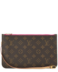 Louis Vuitton Louis Vuitton Pink Monogram Coated Canvas Neverfull Pouch Mm (Authentic Pre-