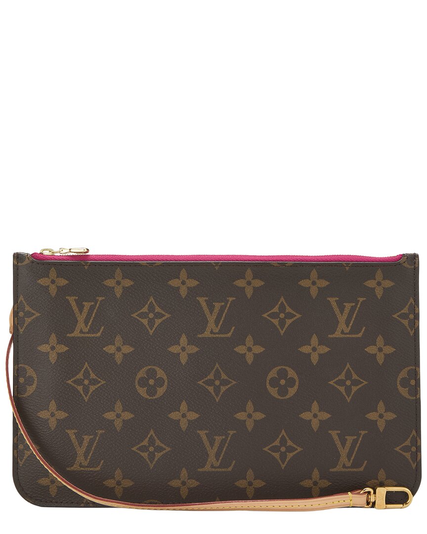 Louis Vuitton Louis Vuitton Pink Monogram Coated Canvas Neverfull Pouch Mm (Authentic Pre-