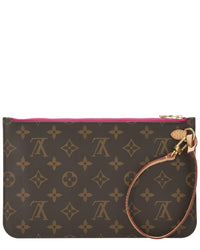 Louis Vuitton Louis Vuitton Pink Monogram Coated Canvas Neverfull Pouch Mm (Authentic Pre-