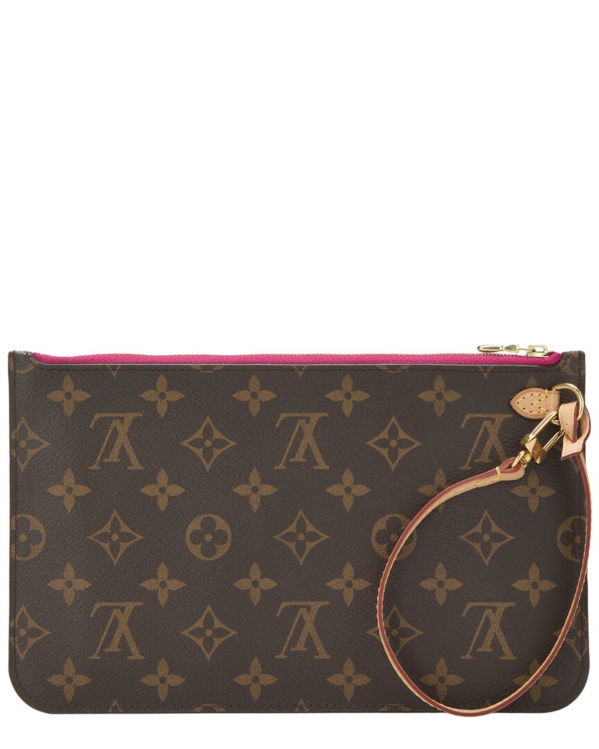 Louis Vuitton Louis Vuitton Pink Monogram Coated Canvas Neverfull Pouch Mm (Authentic Pre-