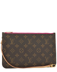 Louis Vuitton Louis Vuitton Pink Monogram Coated Canvas Neverfull Pouch Mm (Authentic Pre-