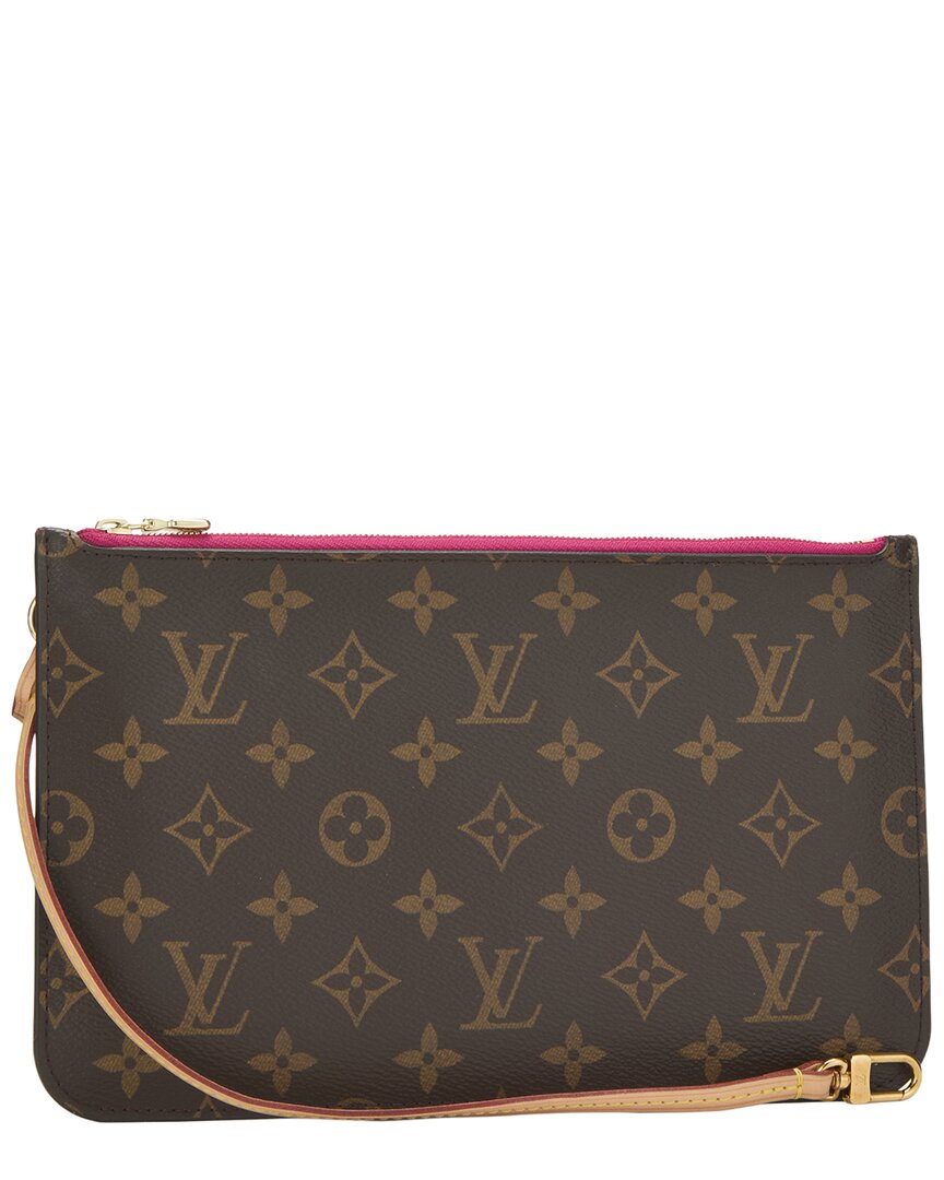 Louis Vuitton Louis Vuitton Pink Monogram Coated Canvas Neverfull Pouch Mm (Authentic Pre-