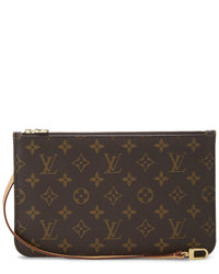 Louis Vuitton Louis Vuitton Brown Monogram Coated Canvas Neverfull Pouch Mm (Authentic Pre-