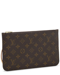 Louis Vuitton Louis Vuitton Brown Monogram Coated Canvas Neverfull Pouch Mm (Authentic Pre-