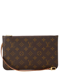 Louis Vuitton Louis Vuitton Brown Monogram Coated Canvas Neverfull Pouch Mm (Authentic Pre-