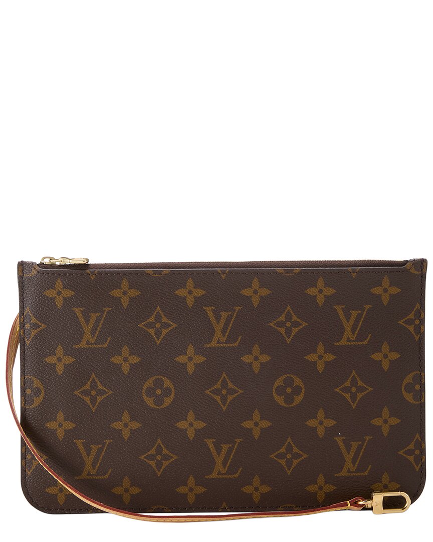 Louis Vuitton Louis Vuitton Brown Monogram Coated Canvas Neverfull Pouch Mm (Authentic Pre-