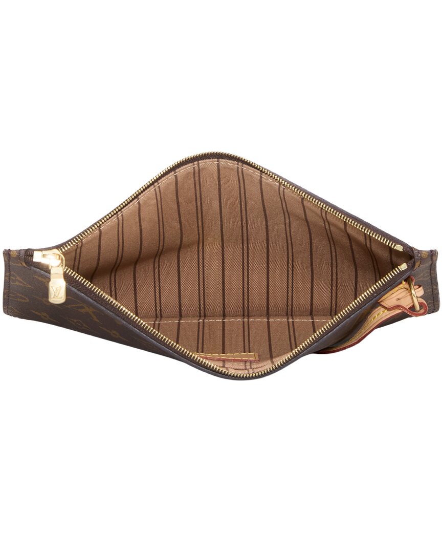 Louis Vuitton Louis Vuitton Brown Monogram Coated Canvas Neverfull Pouch Mm (Authentic Pre-