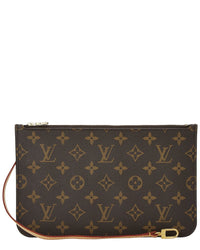 Louis Vuitton Louis Vuitton Brown Monogram Coated Canvas Neverfull Pouch Mm (Authentic Pre-