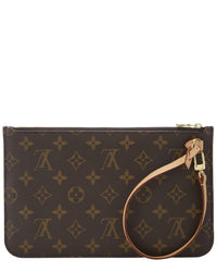 Louis Vuitton Louis Vuitton Brown Monogram Coated Canvas Neverfull Pouch Mm (Authentic Pre-