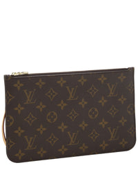 Louis Vuitton Louis Vuitton Brown Monogram Coated Canvas Neverfull Pouch Mm (Authentic Pre-