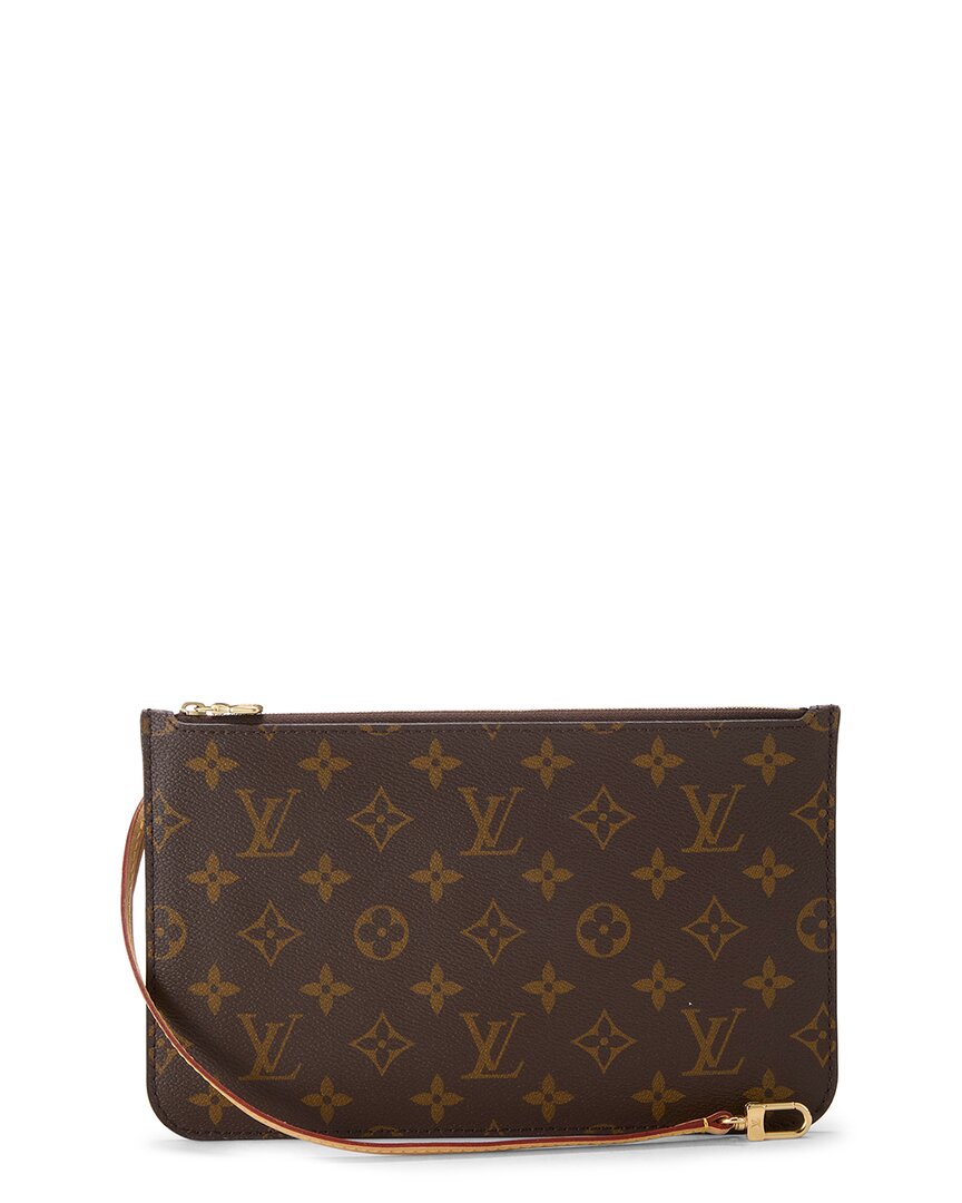 Louis Vuitton Louis Vuitton Brown Monogram Coated Canvas Neverfull Pouch Mm (Authentic Pre-