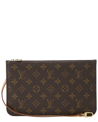 Louis Vuitton Louis Vuitton Brown Monogram Coated Canvas Neverfull Pouch Mm (Authentic Pre-