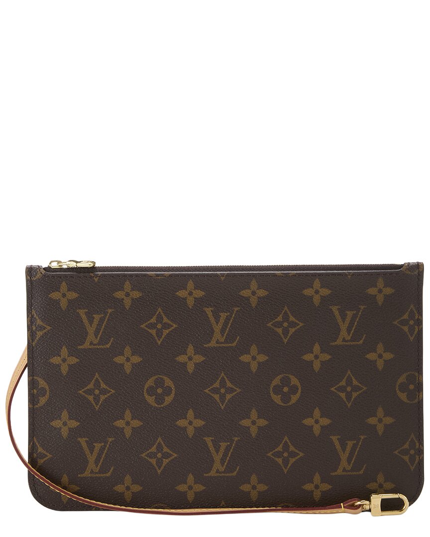 Louis Vuitton Louis Vuitton Brown Monogram Coated Canvas Neverfull Pouch Mm (Authentic Pre-