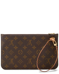 Louis Vuitton Louis Vuitton Brown Monogram Coated Canvas Neverfull Pouch Mm (Authentic Pre-