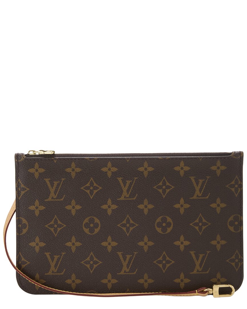 Louis Vuitton Louis Vuitton Brown Monogram Coated Canvas Neverfull Pouch Mm (Authentic Pre-