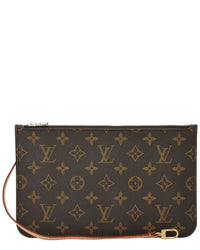 Louis Vuitton Louis Vuitton Pink Monogram Coated Canvas Neverfull Pouch Mm (Authentic Pre-