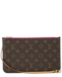 Louis Vuitton Louis Vuitton Pink Monogram Coated Canvas Neverfull Pouch Mm (Authentic Pre-