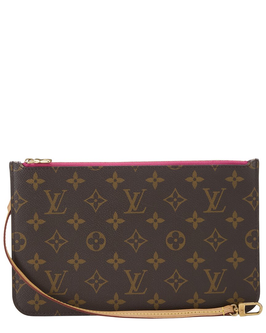 Louis Vuitton Louis Vuitton Pink Monogram Coated Canvas Neverfull Pouch Mm (Authentic Pre-