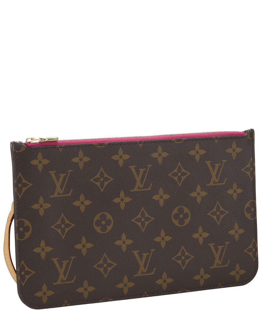 Louis Vuitton Louis Vuitton Pink Monogram Coated Canvas Neverfull Pouch Mm (Authentic Pre-