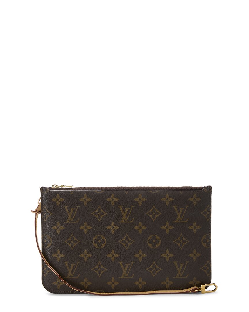 Louis Vuitton Louis Vuitton Pink Monogram Coated Canvas Neverfull Pouch Mm (Authentic Pre-