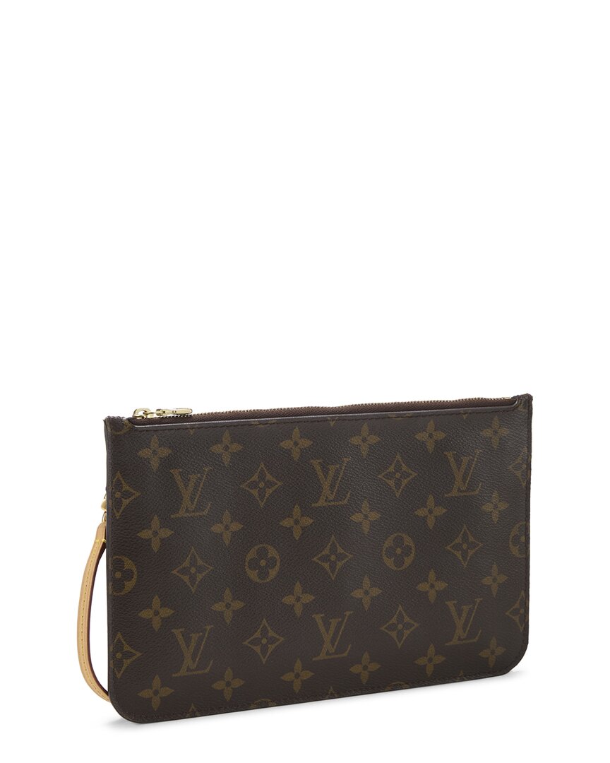 Louis Vuitton Louis Vuitton Pink Monogram Coated Canvas Neverfull Pouch Mm (Authentic Pre-