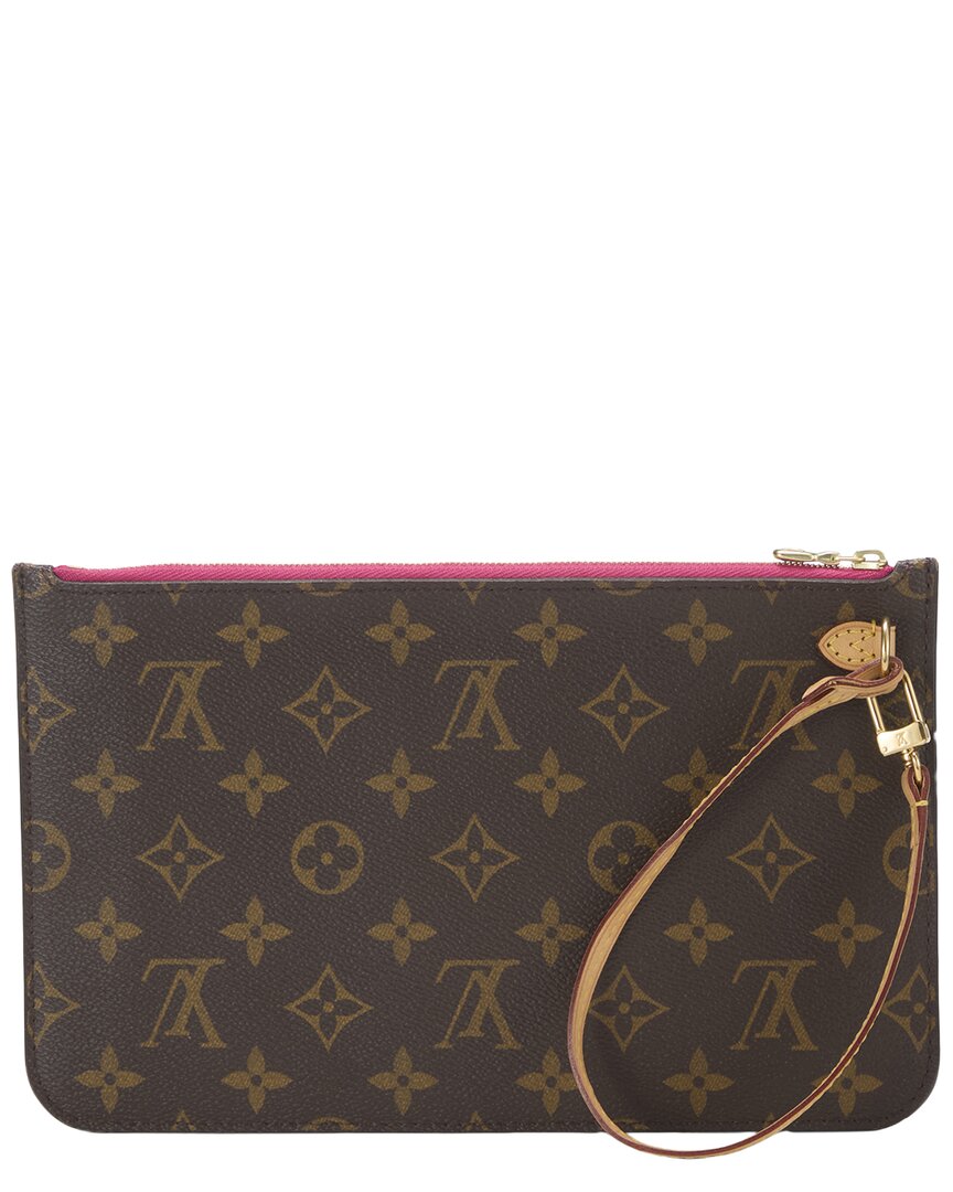 Louis Vuitton Louis Vuitton Pink Monogram Coated Canvas Neverfull Pouch Mm (Authentic Pre-