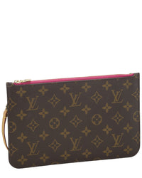 Louis Vuitton Louis Vuitton Pink Monogram Coated Canvas Neverfull Pouch Mm (Authentic Pre-