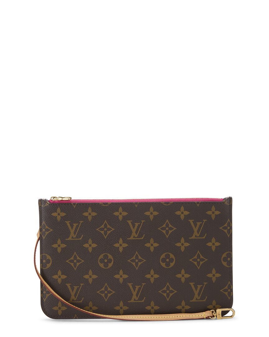 Louis Vuitton Louis Vuitton Pink Monogram Coated Canvas Neverfull Pouch Mm (Authentic Pre-