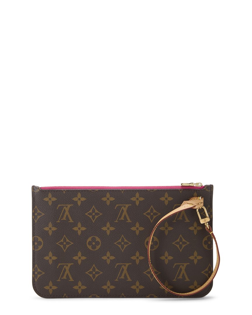 Louis Vuitton Louis Vuitton Pink Monogram Coated Canvas Neverfull Pouch Mm (Authentic Pre-