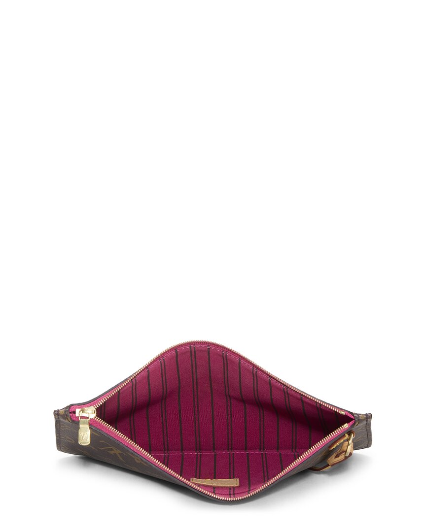 Louis Vuitton Louis Vuitton Pink Monogram Coated Canvas Neverfull Pouch Mm (Authentic Pre-