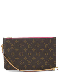 Louis Vuitton Louis Vuitton Pink Monogram Coated Canvas Neverfull Pouch Mm (Authentic Pre-