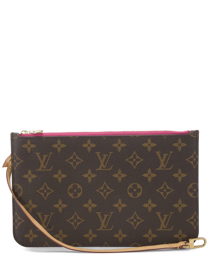 Louis Vuitton Louis Vuitton Pink Monogram Coated Canvas Neverfull Pouch Mm (Authentic Pre-