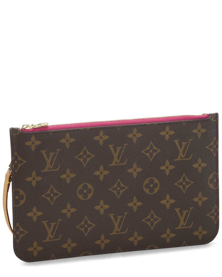 Louis Vuitton Louis Vuitton Pink Monogram Coated Canvas Neverfull Pouch Mm (Authentic Pre-