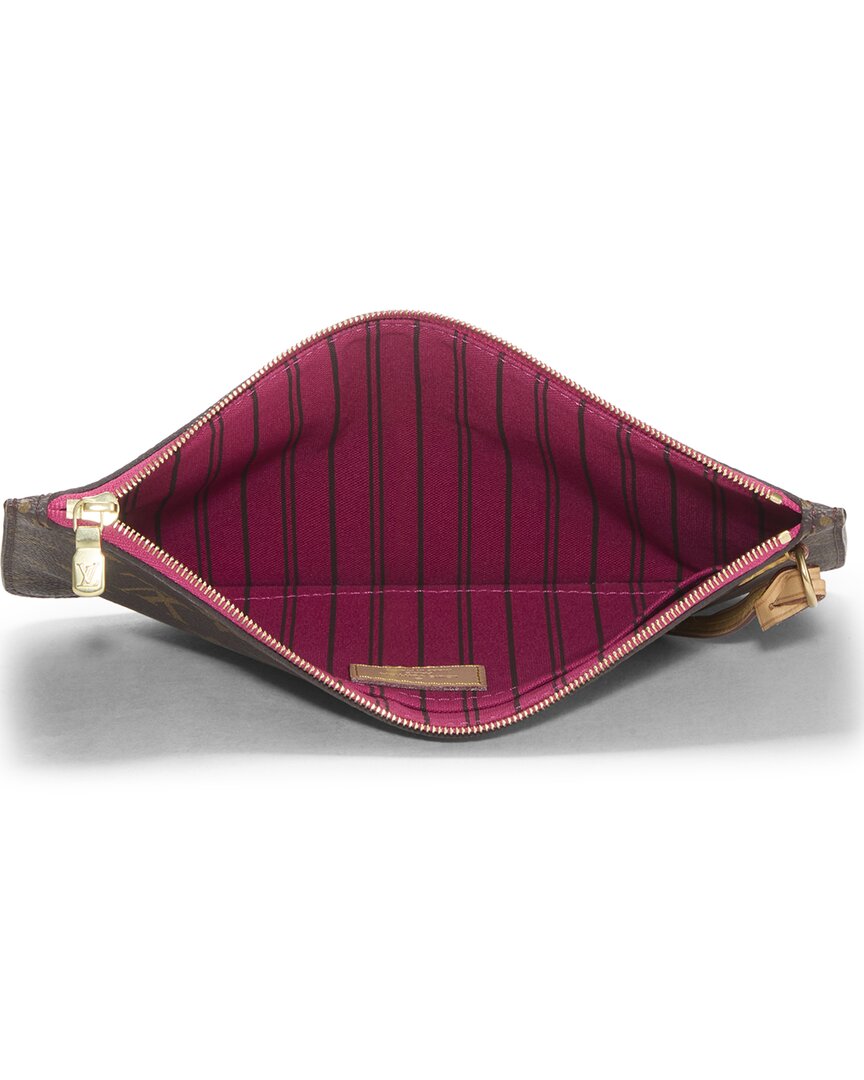 Louis Vuitton Louis Vuitton Pink Monogram Coated Canvas Neverfull Pouch Mm (Authentic Pre-