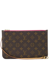 Louis Vuitton Louis Vuitton Pink Monogram Coated Canvas Neverfull Pouch Mm (Authentic Pre-