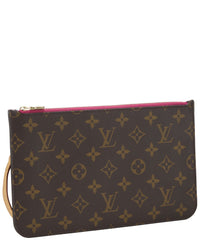 Louis Vuitton Louis Vuitton Pink Monogram Coated Canvas Neverfull Pouch Mm (Authentic Pre-