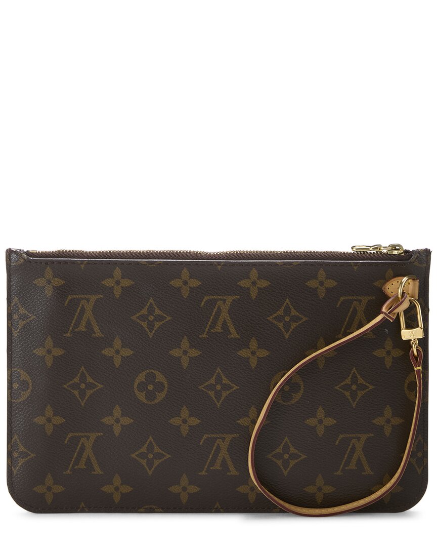 Louis Vuitton Louis Vuitton Pink Monogram Coated Canvas Neverfull Pouch Mm (Authentic Pre-