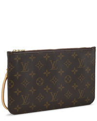 Louis Vuitton Louis Vuitton Pink Monogram Coated Canvas Neverfull Pouch Mm (Authentic Pre-