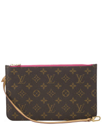 Louis Vuitton Louis Vuitton Pink Monogram Coated Canvas Neverfull Pouch Mm (Authentic Pre-