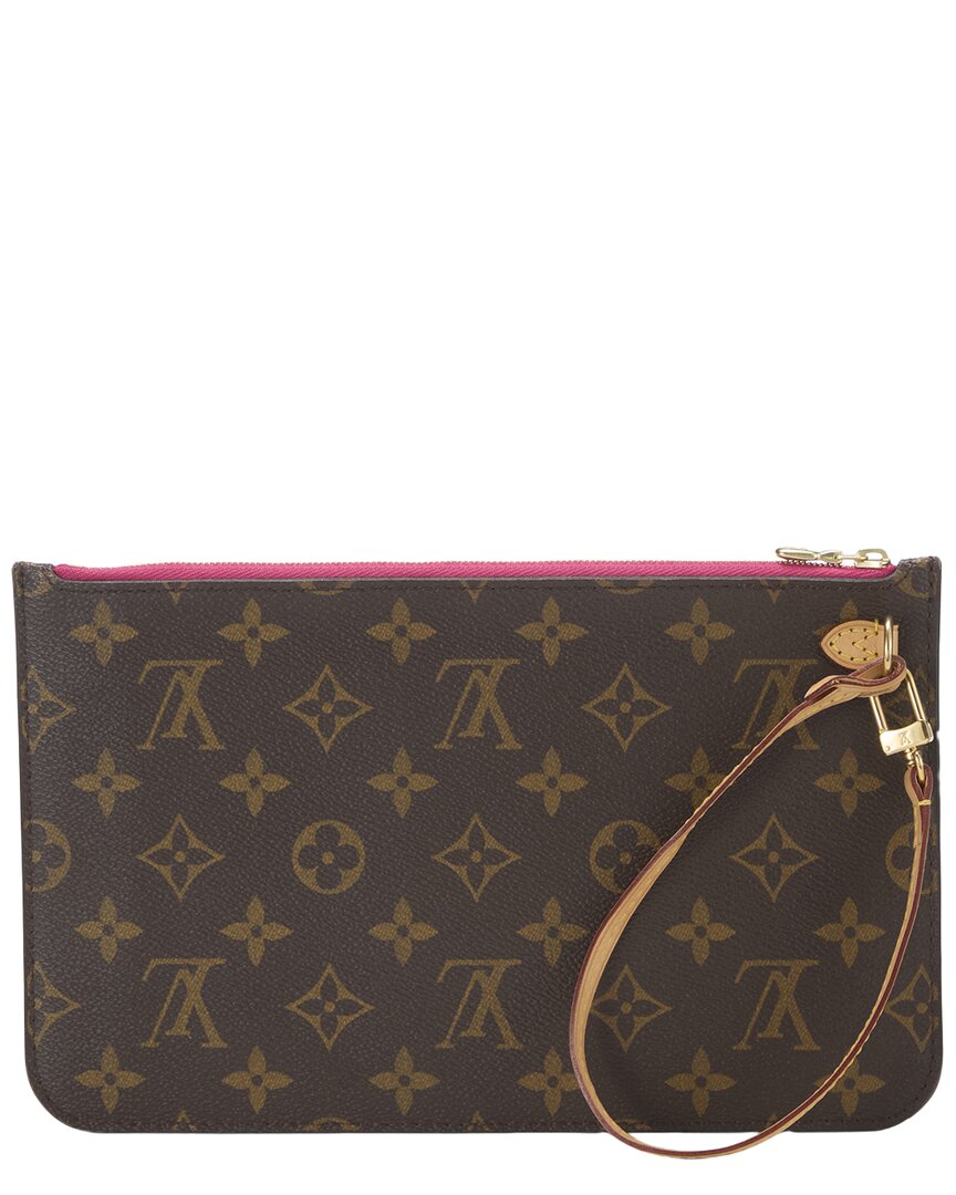 Louis Vuitton Louis Vuitton Pink Monogram Coated Canvas Neverfull Pouch Mm (Authentic Pre-