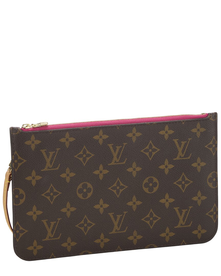 Louis Vuitton Louis Vuitton Pink Monogram Coated Canvas Neverfull Pouch Mm (Authentic Pre-