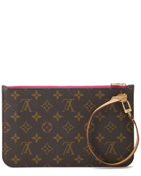 Louis Vuitton Louis Vuitton Pink Monogram Coated Canvas Neverfull Pouch Mm (Authentic Pre-