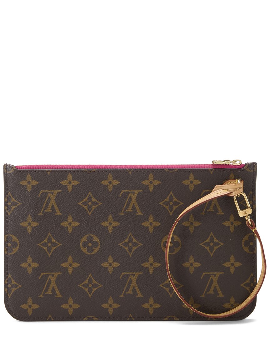 Louis Vuitton Louis Vuitton Pink Monogram Coated Canvas Neverfull Pouch Mm (Authentic Pre-