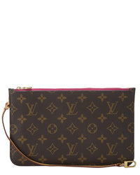 Louis Vuitton Louis Vuitton Pink Monogram Coated Canvas Neverfull Pouch Mm (Authentic Pre-