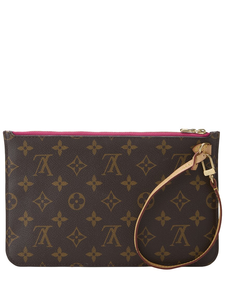 Louis Vuitton Louis Vuitton Pink Monogram Coated Canvas Neverfull Pouch Mm (Authentic Pre-