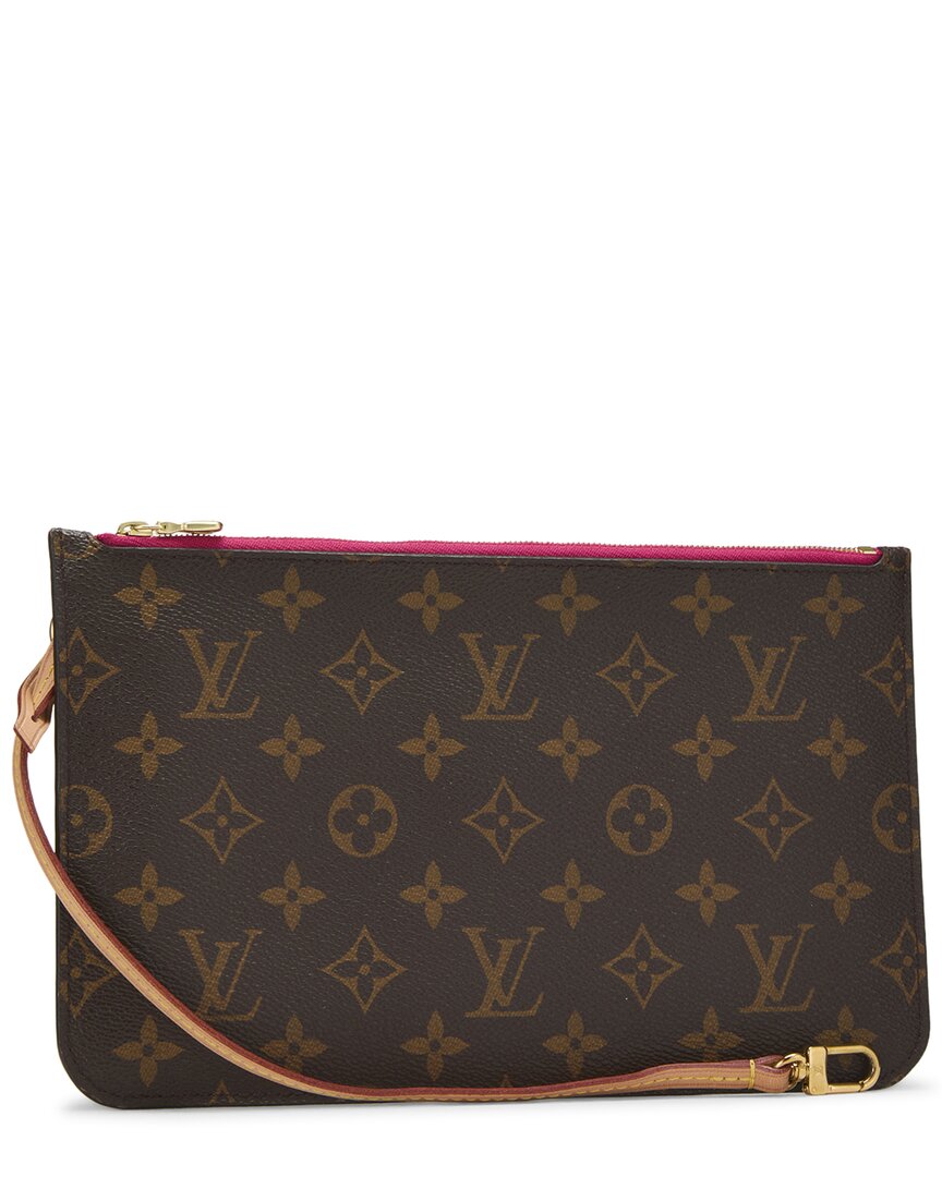 Louis Vuitton Louis Vuitton Pink Monogram Coated Canvas Neverfull Pouch Mm (Authentic Pre-